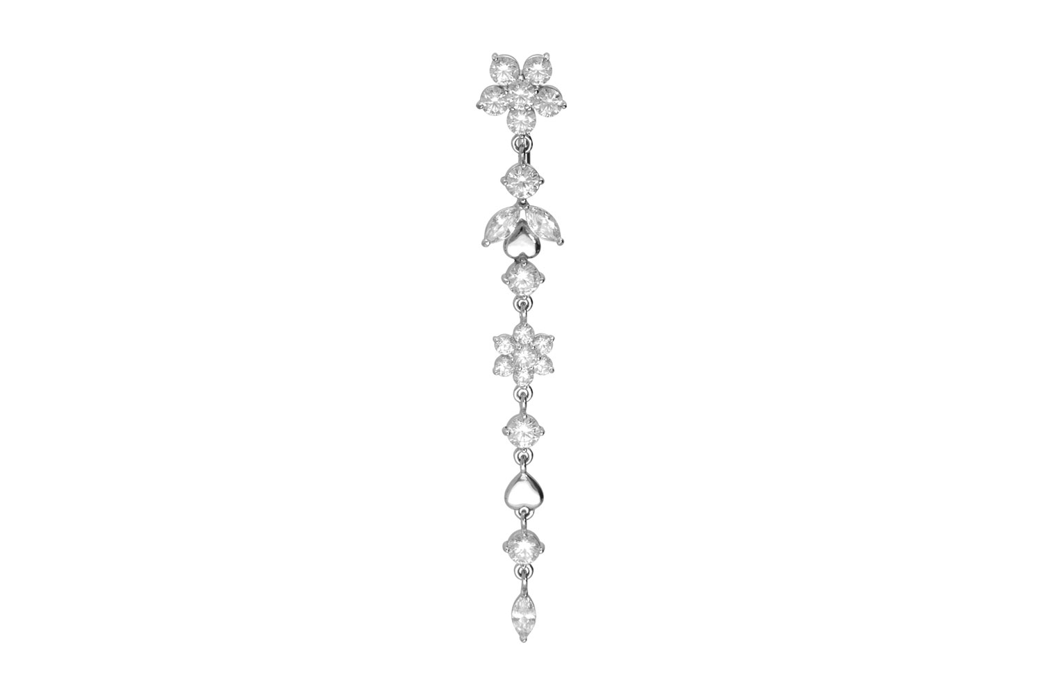 Chirurgenstahl Bananabell Piercing BLUMENRANKE